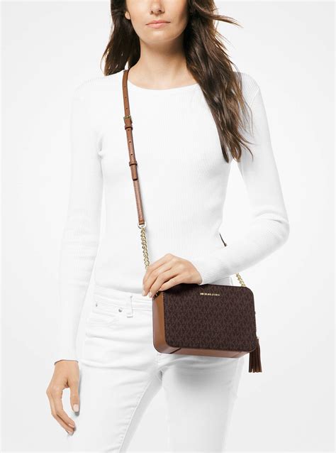 michael kors ginny medium logo crossbody bag|Michael Michael Kors Ginny Crossbody Bag .